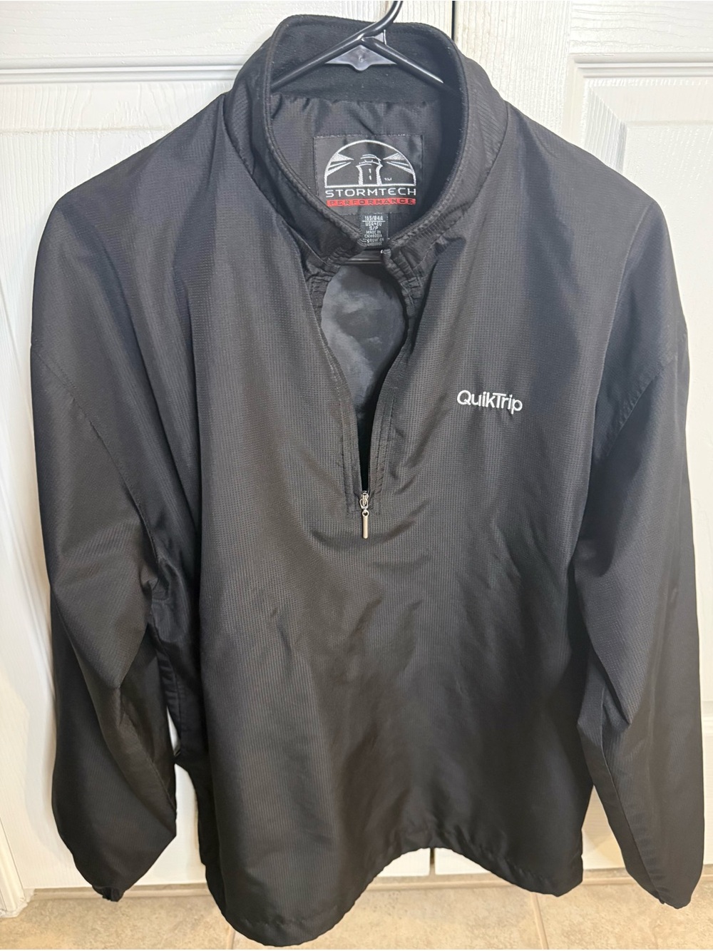 Storm Black Quarter-Zip Windbreaker with QuikTrip Logo